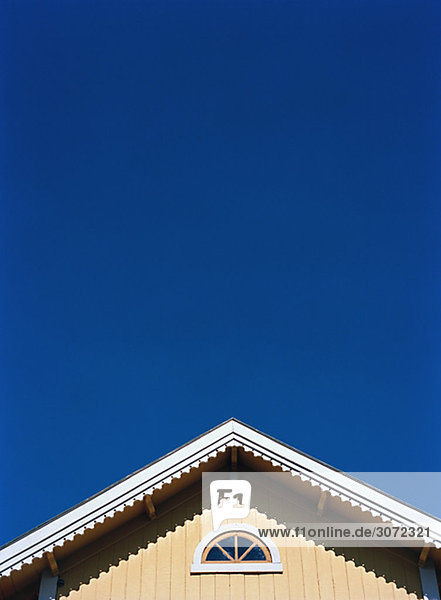 Dach Wohnhaus Himmel blau
