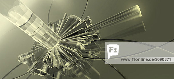 Graue abstrakte Formen