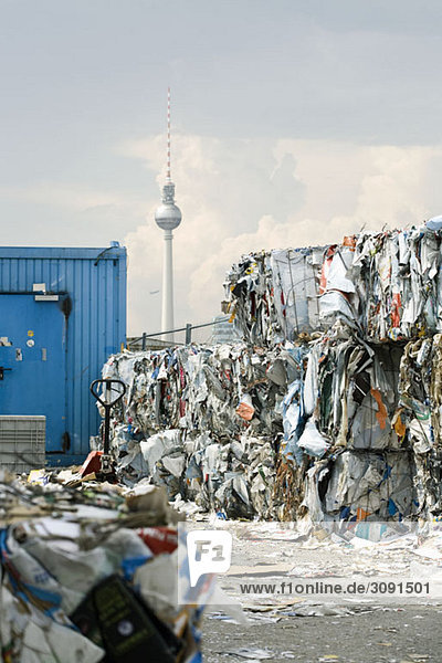 Recycling center in Berlin  Germany