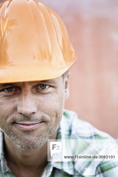 Bauarbeiter-Portrait
