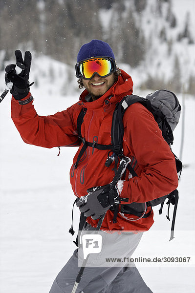 Portrait eines Skifahrers