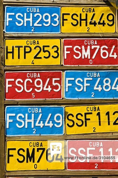 Cuba Trinidad Auto Platten