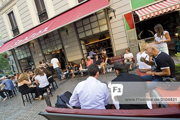 Italien  Mailand  das Radetzky Café in Corso Garibaldi