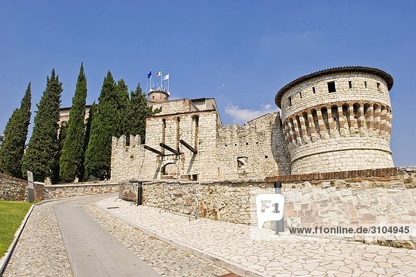 Italien  Lombardei  Brescia  das Schloss