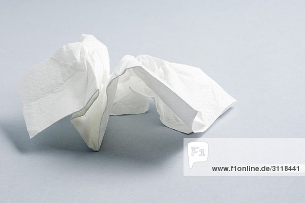 Used facial tissue
