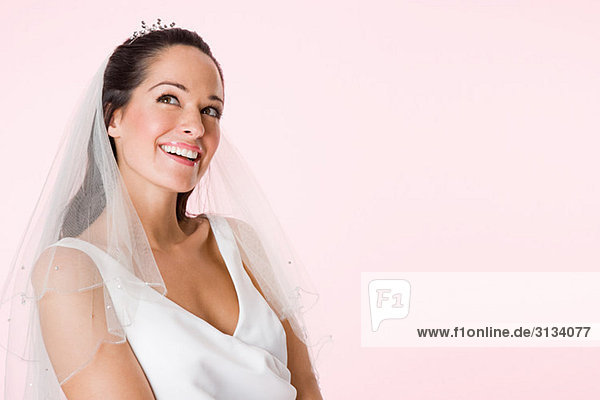 A smiling bride