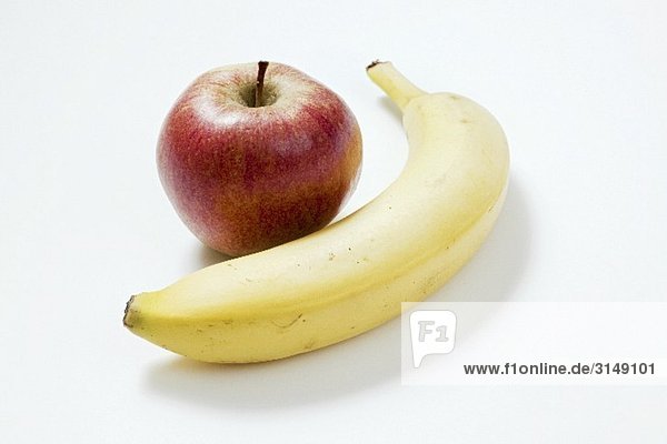 Apfel und Banane