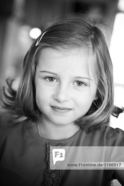 Porträt von ein kleines Mädchen  Schweden.