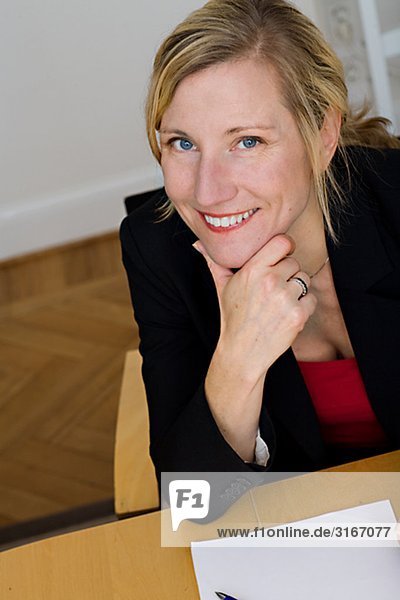 Portrait von Schweden eine Geschäftsfrau.