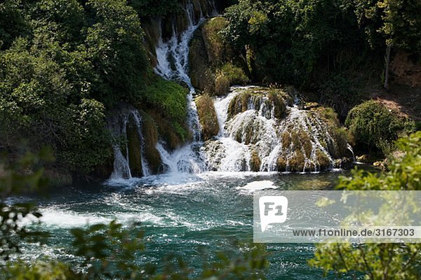Wasserfall Nationalpark Krka Kroatien.