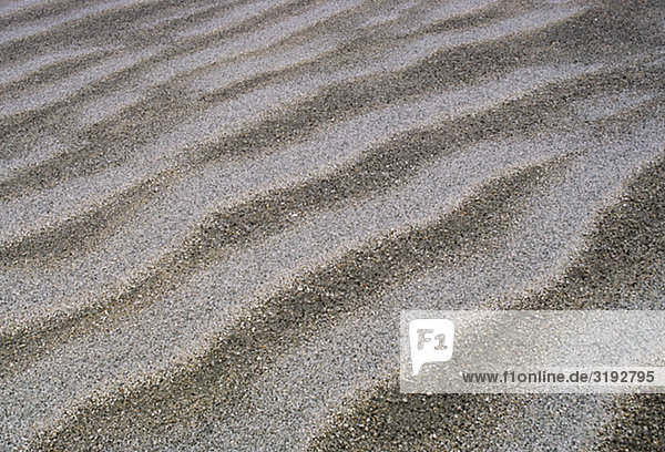 Kräuselungen auf Sand  erhöhte Ansicht