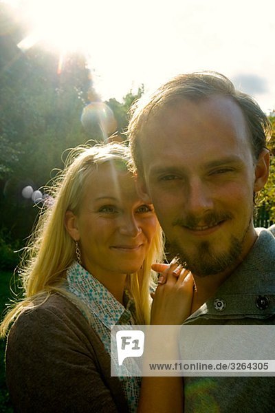 Porträt eines jungen Paares  Schweden.