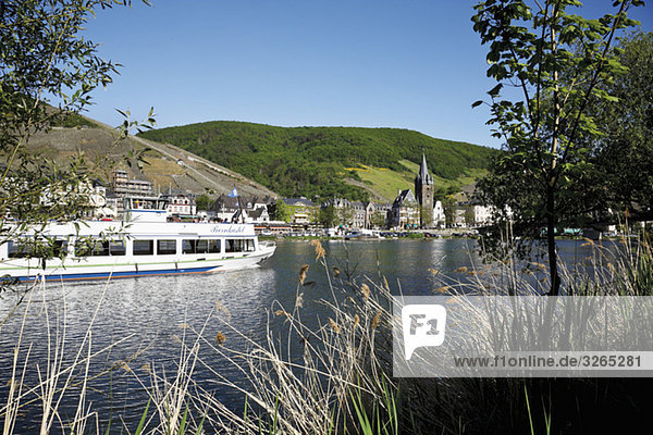 Germany  Bernkastel-Kues  Moselle River  excursion boat