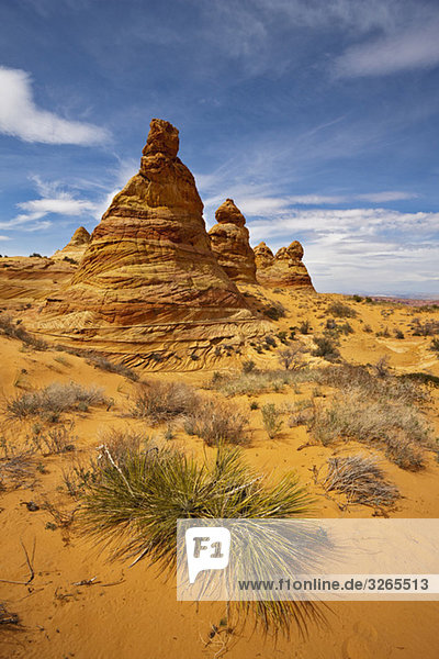 USA Utah South Coyote Buttes Paria Canyon Cottonwood Teepees Rock formations