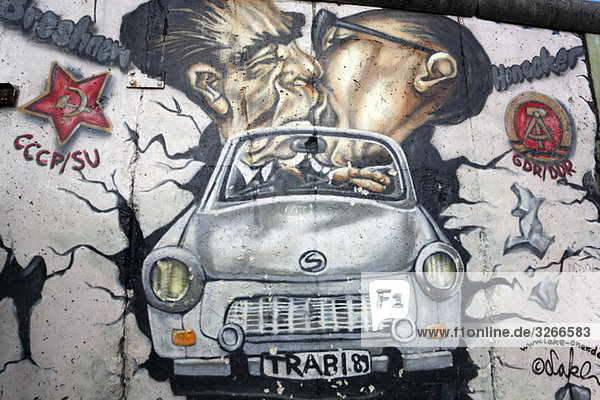 Germany  Berlin  Berlin wall  Mural painting Graffiti