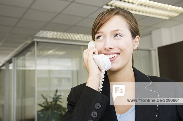 Business woman on the telephone