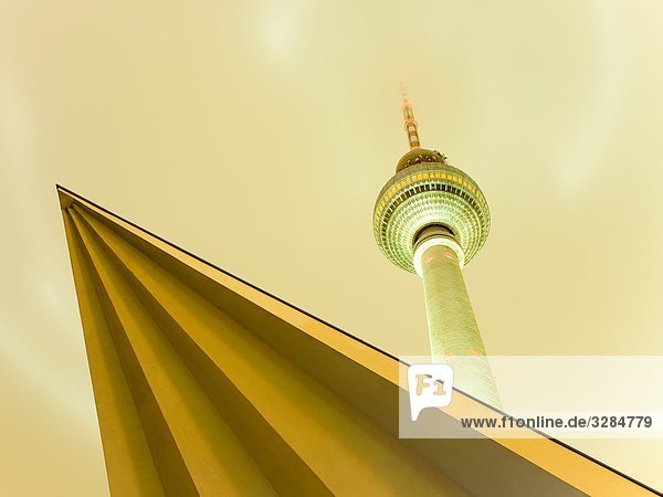 Television tower Alex  Berlin  Germany