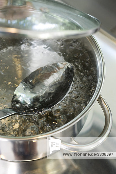 Water boiling in pot
