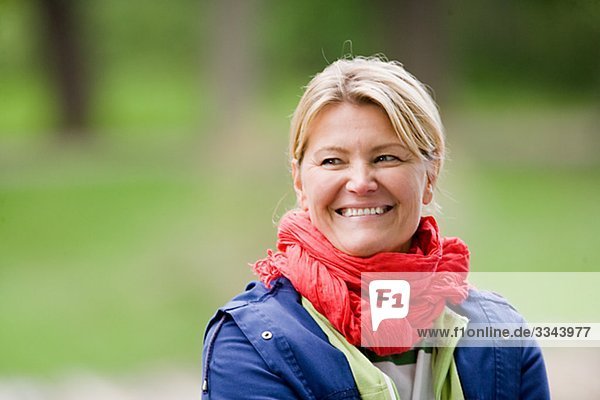 Portrait of a smiling Woman  Schweden.