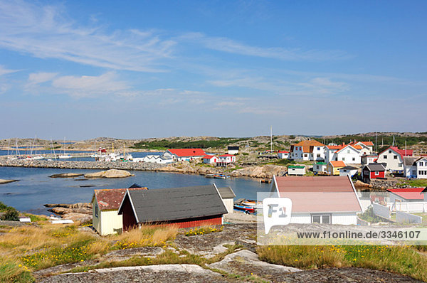 Houses in the archipelago  Sweden.