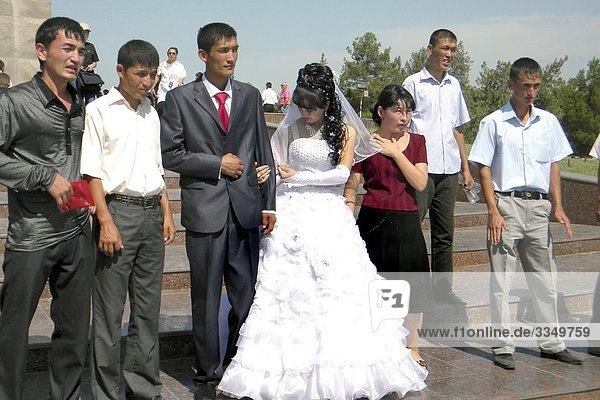 Uzbekistan  Khiwa  Bride and groom