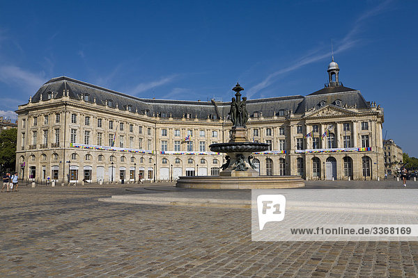 Place De La Bourse  Bordeaux  Gironde  Frankreich