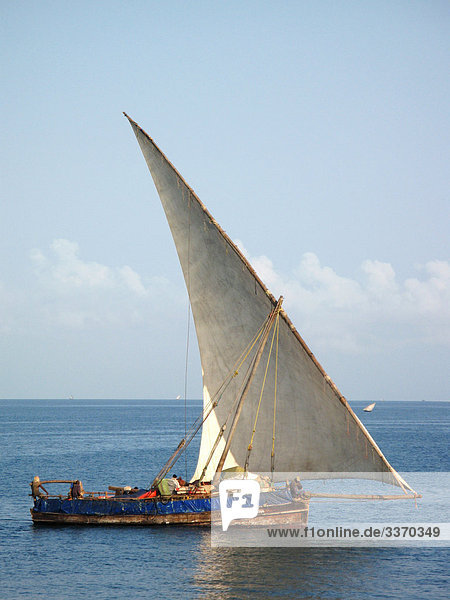 Afrika  Tanzania  Tansania  Sansibar  Stone Town  Stonetown  Segelboot  lokale