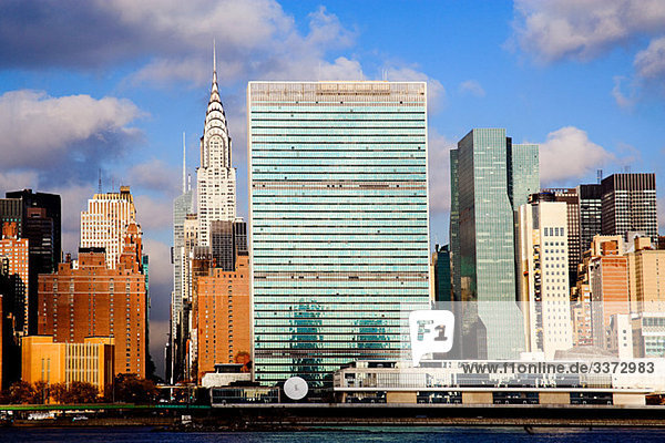 United Nations Gebäude und Wolkenkratzer New York