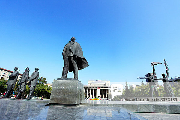 Lenin statue novosibirsk
