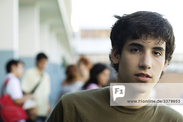 Male high school student  portrait