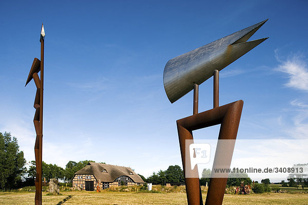 Skulpturen im Skulpturenpark Katzow  Mecklenburg-Vorpommern  Deutschland