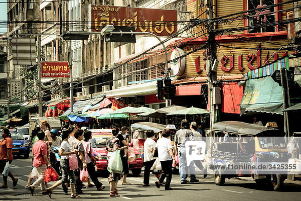 Straße in Bangkok  Thailand