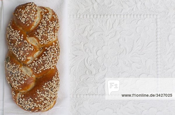 Laugenbrötchen erhöhte Ansicht