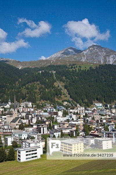 Schweiz Graubünden Davos