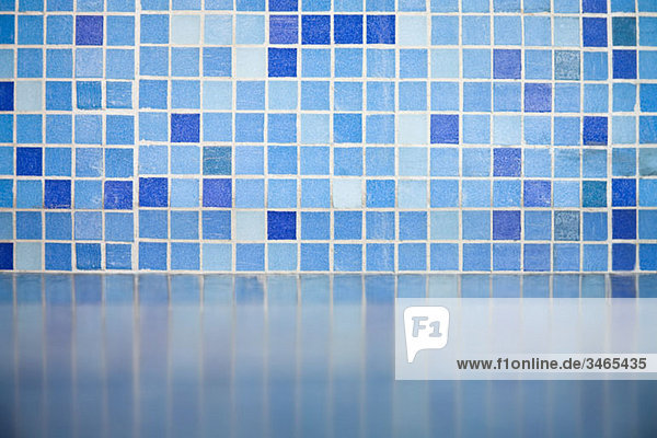 Detail of blue tiles