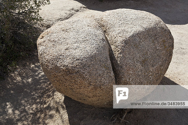 Felsbrocken im Joshua Tree Nationalpark,  Kalifornien,  USA,  Erhöhte Ansicht