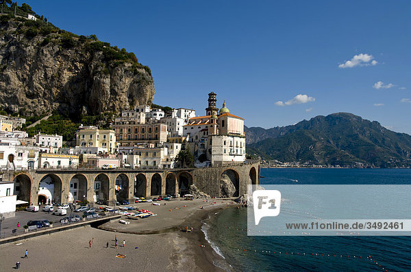 Collegiata di Santa Maria Maddalena Penitente  Atrani  Amalfi coast  Campania  Italy  Europe