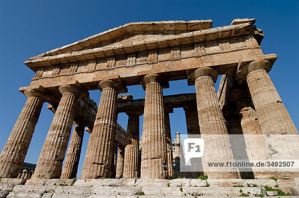 Hera temple  Paestum  Campania  Italy  Europe