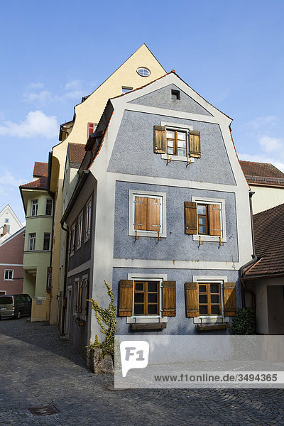 Houses in Stadtamhof  Regensburg  Germany