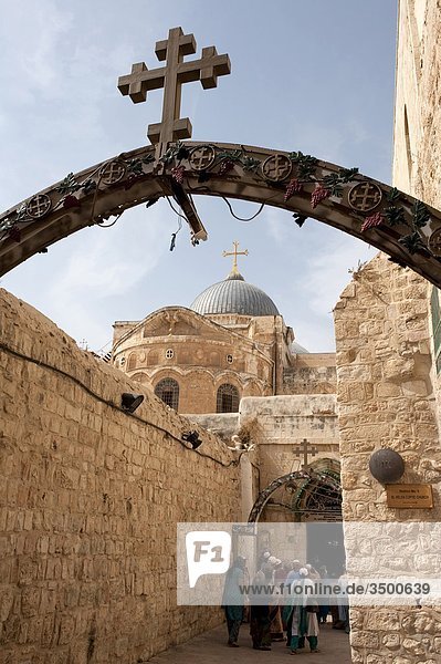 Israel  Jerusalem  die Kirche von der Koptisch-orthodoxe Patriarcathe