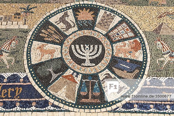 Israel  Jerusalem  Mosaik im jüdischen Viertel