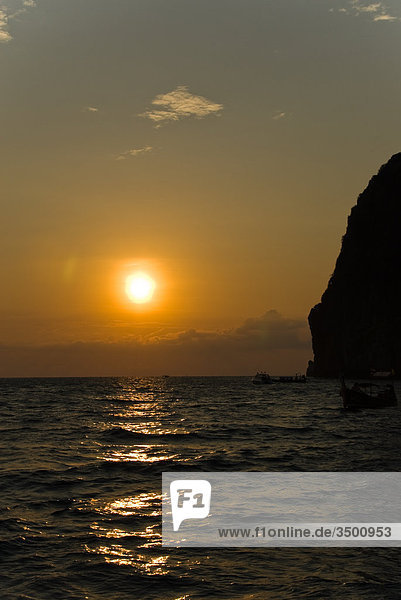 Sunset on Koh Phi Phi Island  Thailand