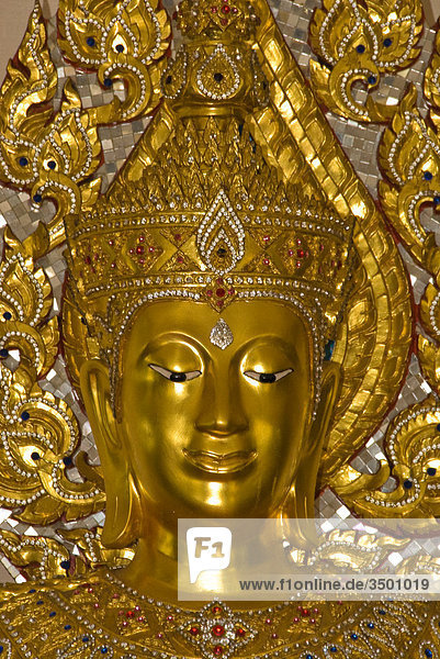 Buddhastatue in Wat Saket  Bangkok  Thailand