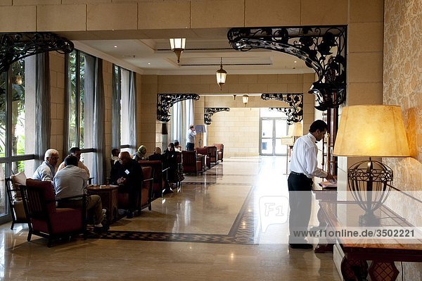 Israel  West Bank  Jericho  Intercontinental hotel lobby