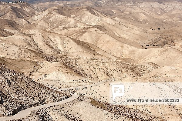 Westjordanland  Wadi Qelt  der Wüste zwischen Jerusalem und Jericho