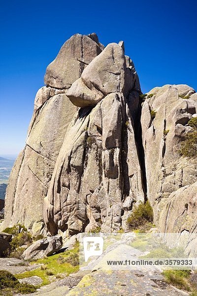 Cliffs of Knights in The Pedriza Regional Park Cuenca Alta del Manzanares Madrid Spain