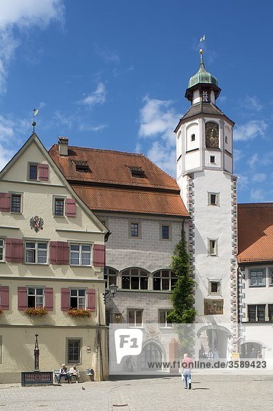 Rathausturm  Wangen im Allgäu  Baden-Württemberg  Deutschland  Europa