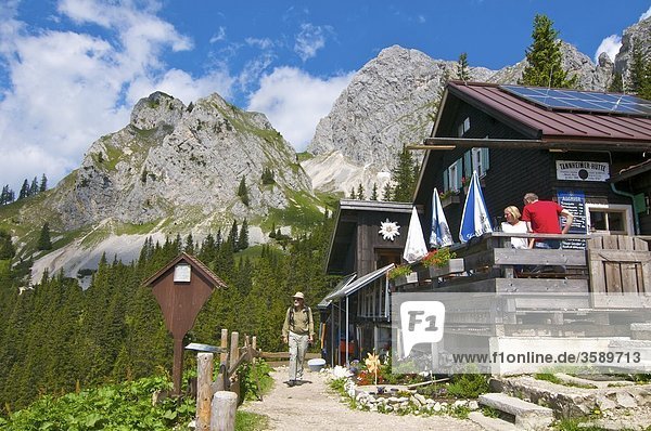 Tannheimer Hütte  Tannheimer Berge  Tirol  Österreich  Europa