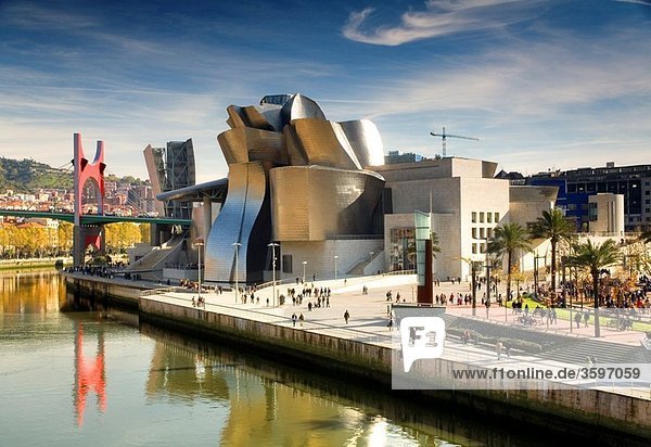 Guggenheim Museum of Art Bilbao  Biscay  Basque Country  Spain