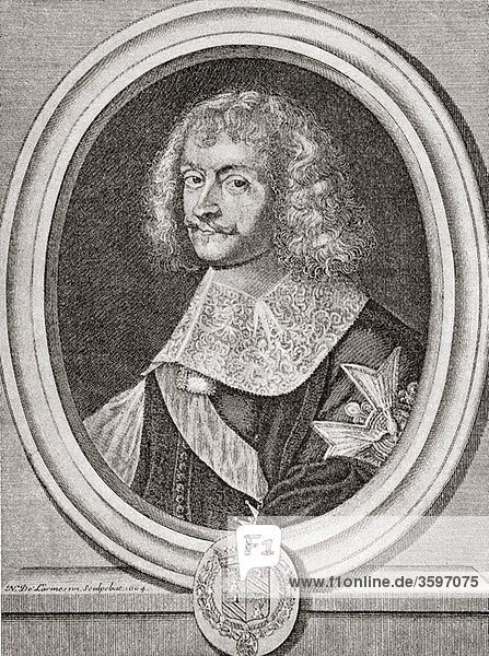 Hugues de Lionne  1611 to 1671 French statesman and foreign secretary to Louis XIV From the book Short History of the English People by J R Green published London 1893